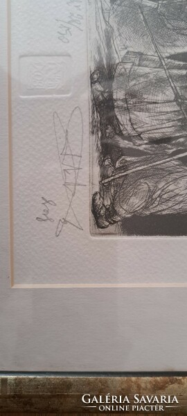Márton Takats, 2006 etching, marked, signed, numbered (28/150).