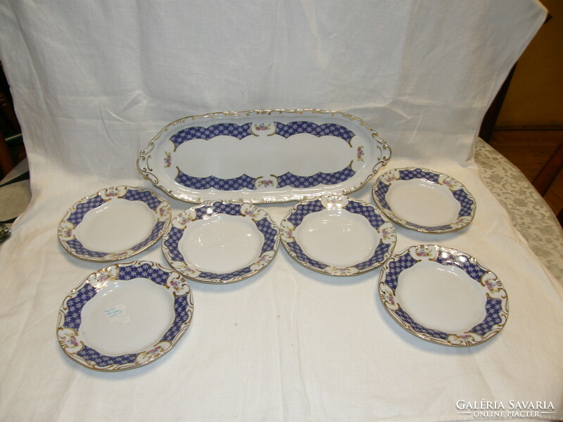 Zsolnay marie antoinette sandwich set 6 pcs.