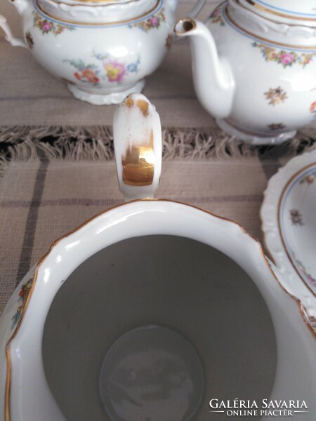 Kávés, teás porcelán szett - szecessziós jelleggel / 1 személyes