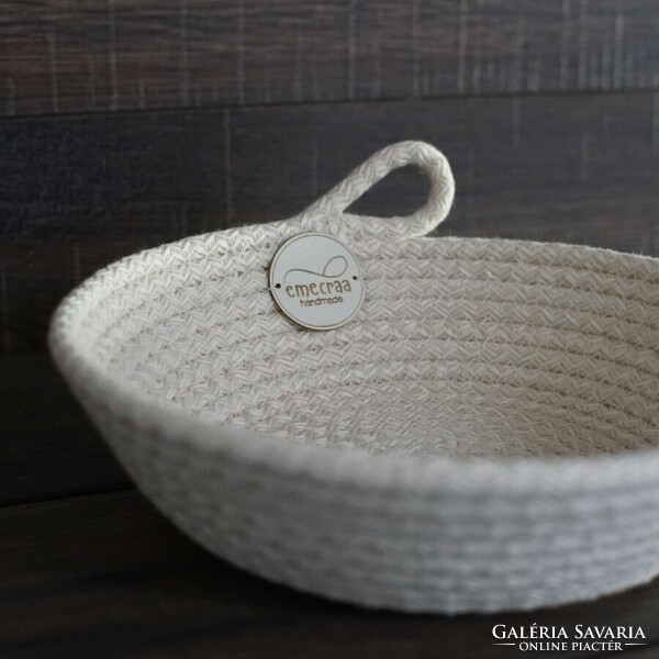 Sewn rope basket - storage bowl (lobella)