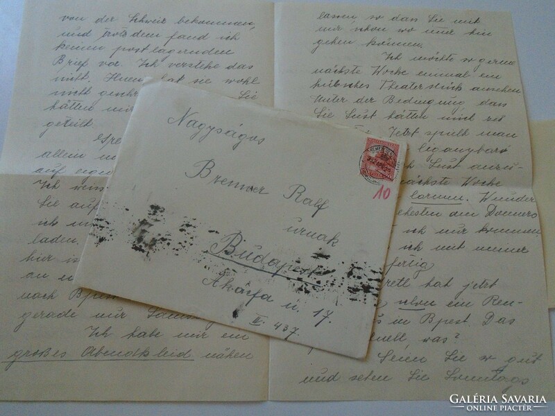 D197963 letter 1932 hermit garden - to Mr. (Ralf) Adolf Brenner, Budapest - with contents