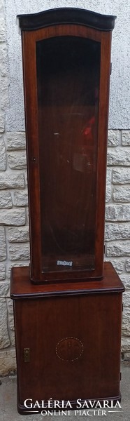 Antique pediment art deco art nouveau. Clock box. Presentation, statue holder
