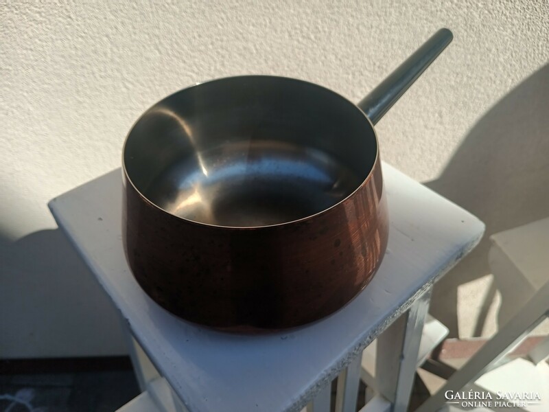 Vintage copper pot with vinyl handle. Sigg switzerland. Negotiable!