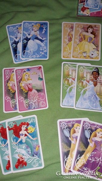 Minőségi CARTAMUNDI -DISNEY - PRINCESS - hercegnők Fekete Péter/MEMO kártya HIÁNYTALAN képek szerint