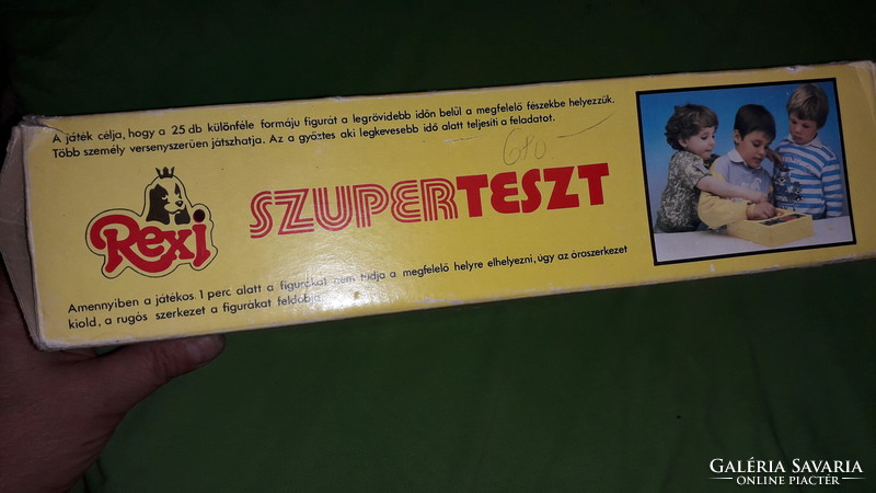 Retro extremely rare - Hungarian - super test - interactive logical board game according to the pictures