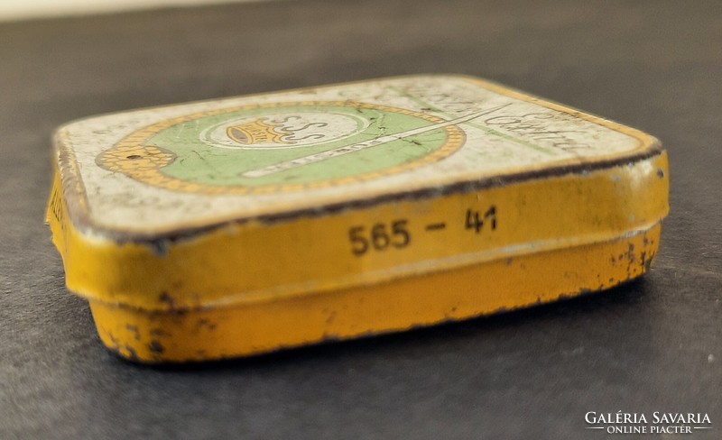 Antik német lemezjátszótű doboz, sok tűvel