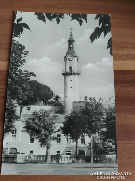 Régi képeslap, Veszprém ,Tűztorony, 1963