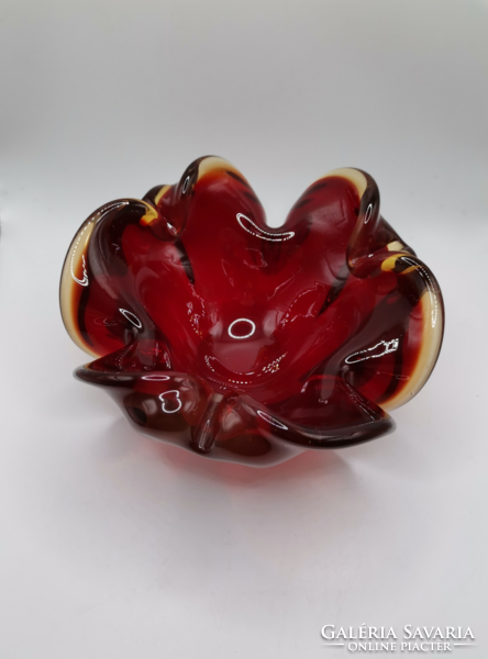 Czech beautiful glass ashtray