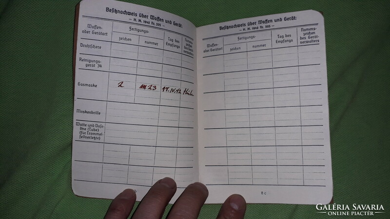 Antique 1941. Ww ii..- Iii. Empire German - Nazi military pay book in wonderful condition according to pictures