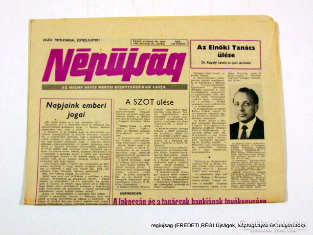 1983 December 24 / folk newspaper / for a birthday!? Original, old newspaper :-) no.: 18367