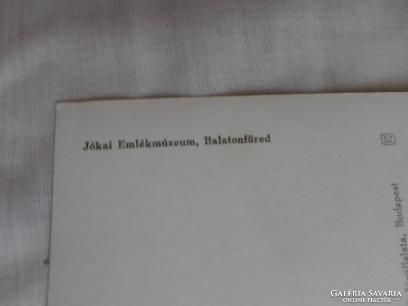 Régi magyar képeslap 22.: Balatonfüred, Jókai Emlékmúzeum