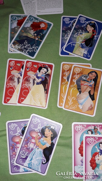 Minőségi CARTAMUNDI -DISNEY - PRINCESS - hercegnők Fekete Péter/MEMO kártya HIÁNYTALAN képek szerint