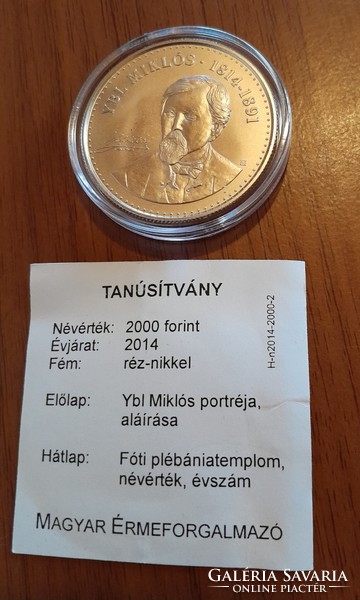 Miklós Ybl, 2000 ft (2014) with certificate