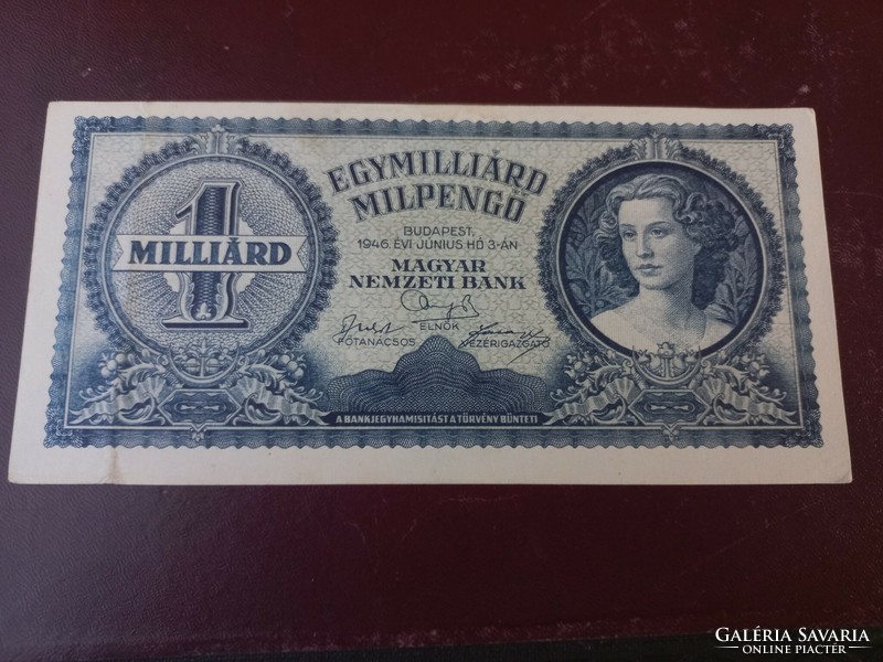 1946-Os 1 billion milpengő xf-