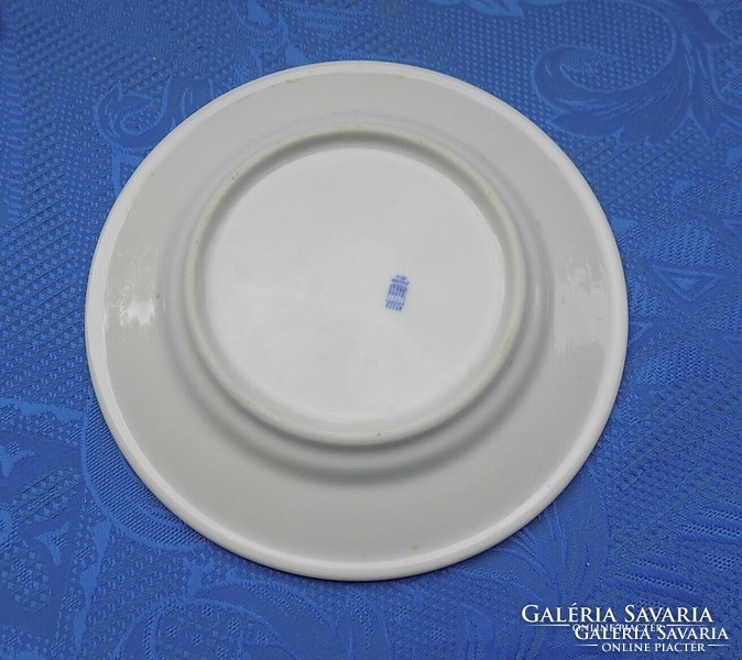 Zsolnay porcelain blue-edged small plate 18.5 cm (2p)