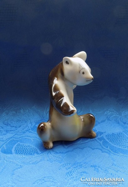 Russian porcelain bear teddy bear figure 11 cm (po-2)