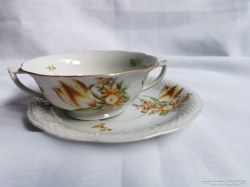 1941 Herend soup cup with 2 handles