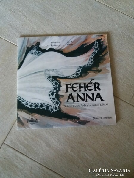 Rarity !!! Fehér anna rock ballad double disc, audio disc vinyl disc