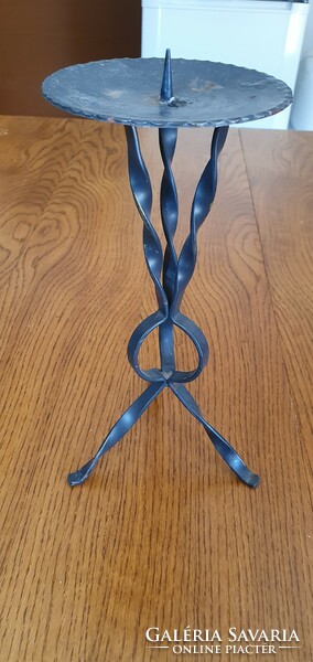 Wrought iron candle holder, table