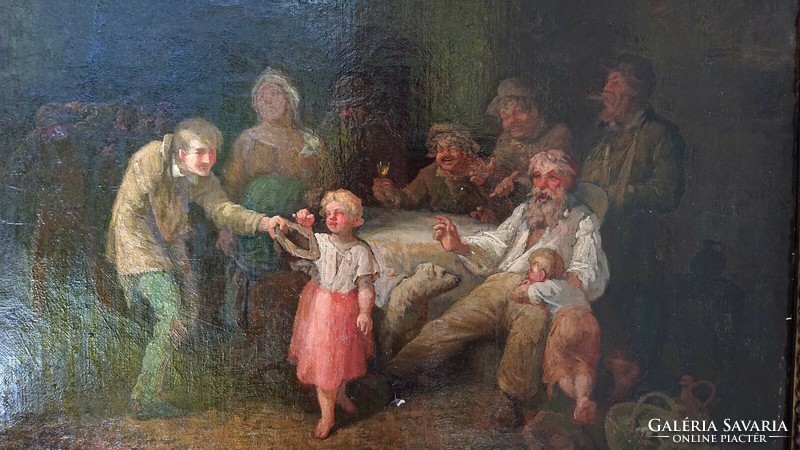 Ferenc Újházy: the children's donation (1900)