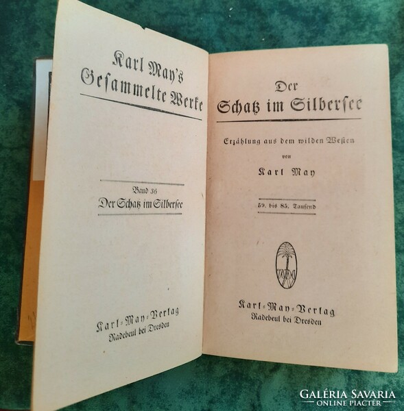 Karl may: der schatz im silbersee. Karl May verlag, approx. 1930