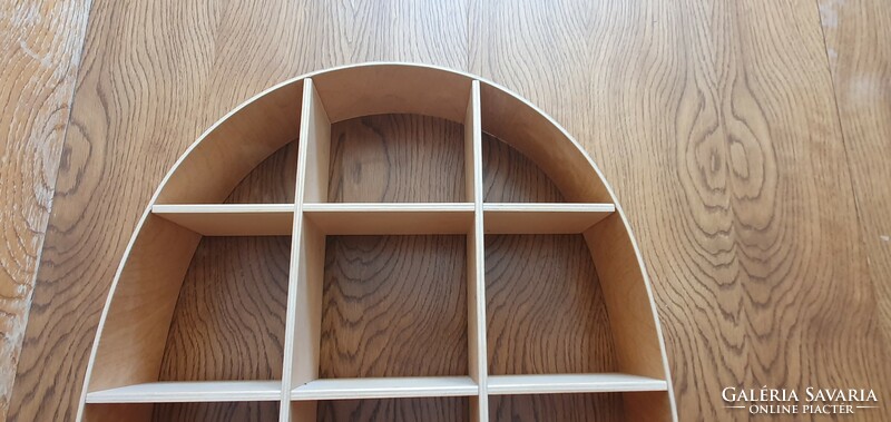 Retro wooden arched shelf