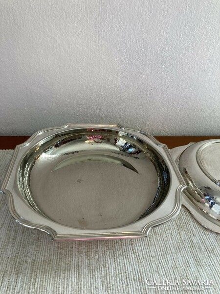Fornari Roma silver plated bowl with lid