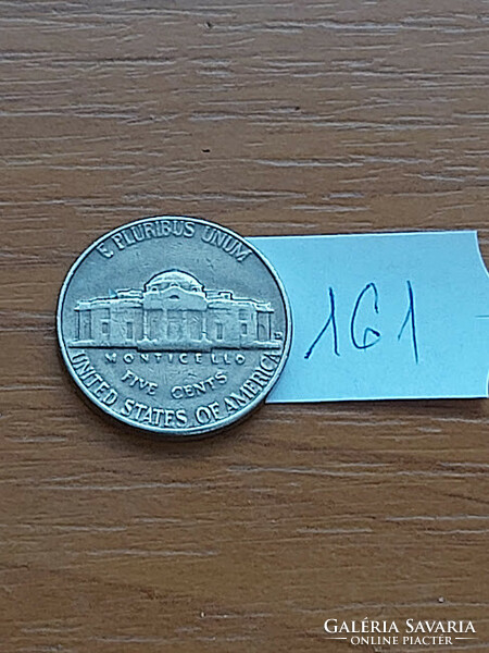 USA 5 CENT 1964 / D, Thomas Jefferson, Réz-nikkel  161.