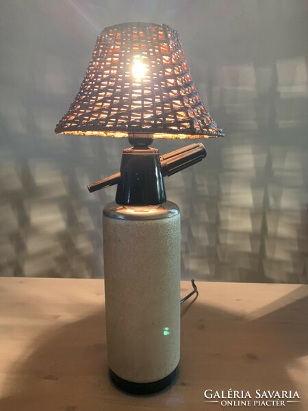Retro szódás üveg lámpa, asztali lámpa