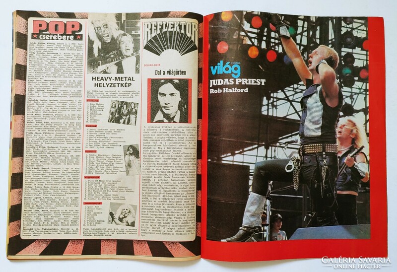 Világ Ifjúsága magazin 84/8 Rock Steady Crew Duran Judas Priest Queen Woodstock Ohcet