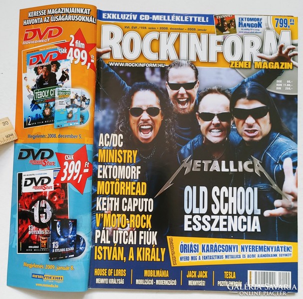 Rockinform magazin 08/12-09/1 Metallica ACDC Ektomorf Motorhead Tesla PUF Ministry V Moto-Rock Merad