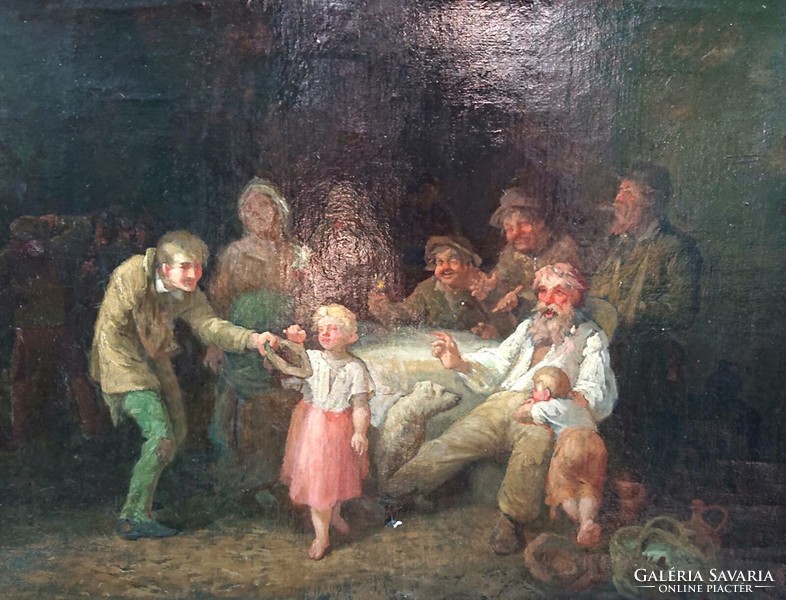 Ferenc Újházy: the children's donation (1900)