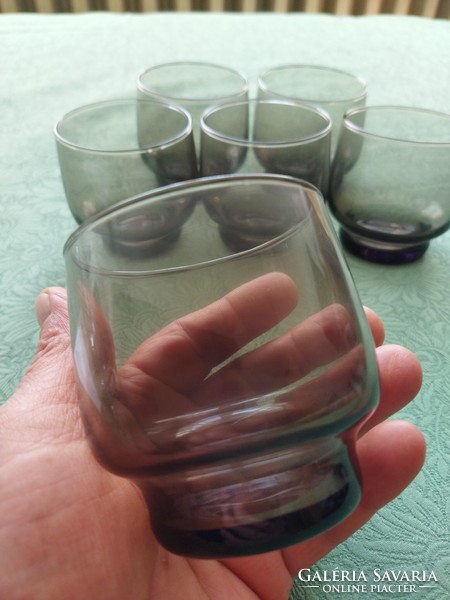 Smoky glass glass set of 6 approx. 1.5-2 Dl