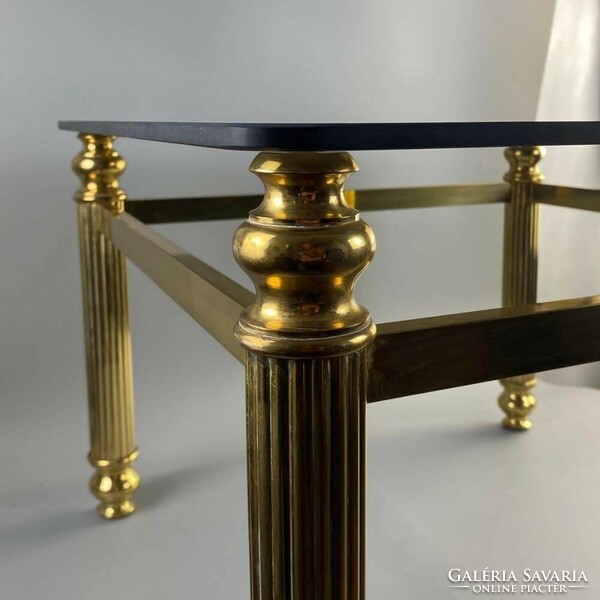 Hollywood regency copper coffee table