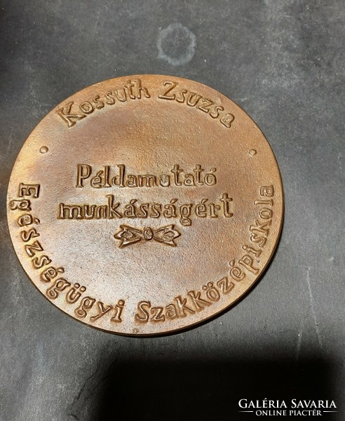 Nyírő Gyula: Kossuth Zsuzsa- eredeti jelzett bronzplakett