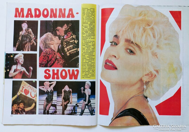 Világ Ifjúsága magazin 87/10 Madonna Trent D'Arby Zappa Bowie Genesis Duran