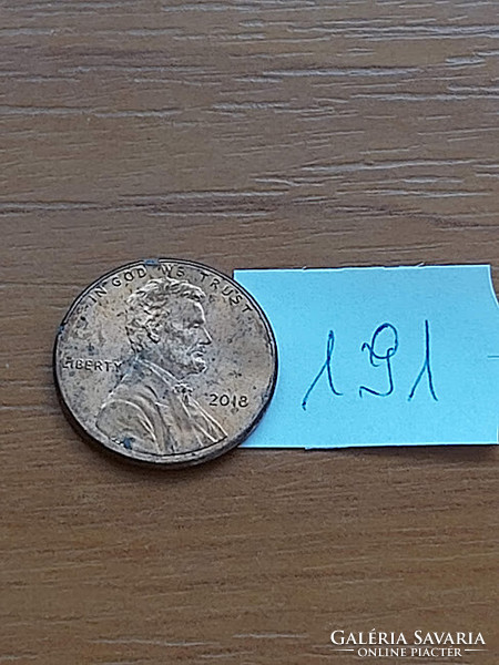 Usa 1 cent 2018 abraham lincoln zinc copper plated shield 191.