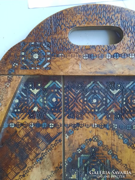 Antique wooden tray