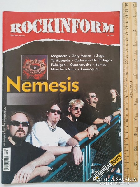 Rockinform magazin 99/11 Nemesis Gary Moore Megadeth Tankcsapda Pokolgép Nine Inch Nails Vai Rage