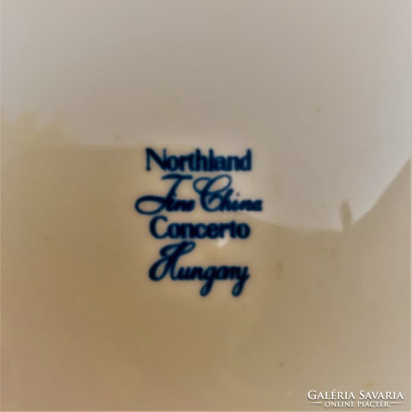 3 db Alföldi porcelán - Northland Fine China Concerto Hungary - Gabriella mintás lapostányér 24 cm