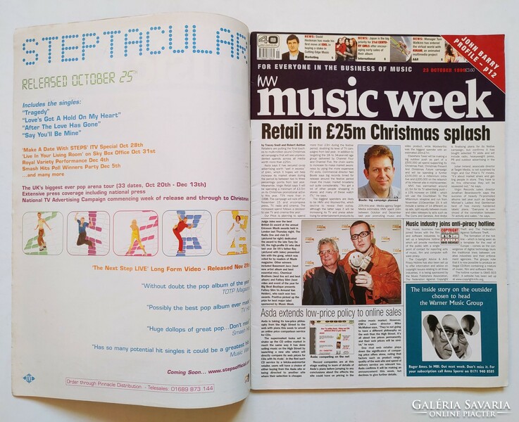 Music Week magazin 99/10/23 Steps Elkie B*Witched Simply Red John Barry Anne-Sophie Mutter 21st Cent