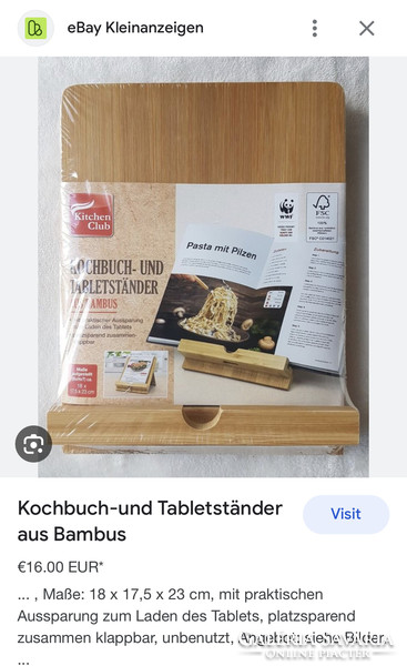 ÚJ! Modern konyhai szakácskönyv tartó, tablet állvány