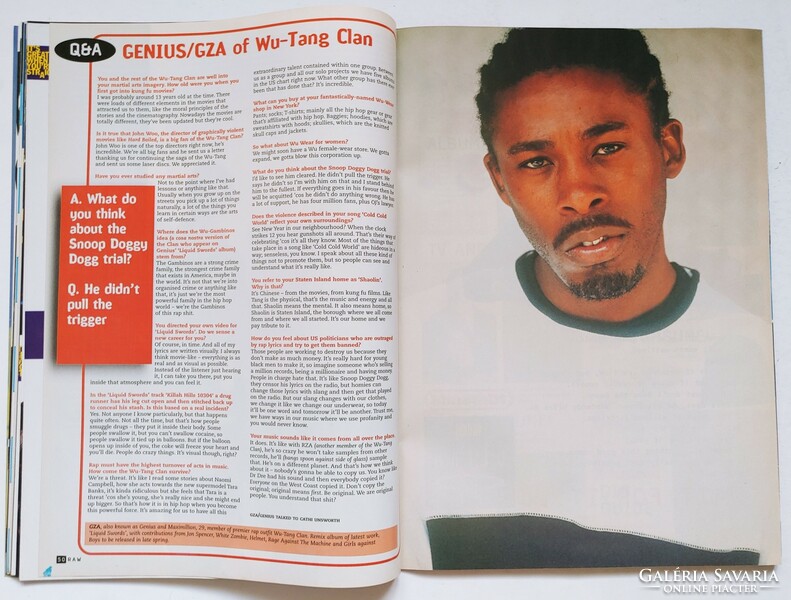 Raw magazin 96/1/3 Black Grape Prodigy Smashing Pumpkins Wu-Tang Clan Eazy-E Levellers Rocket Crypt