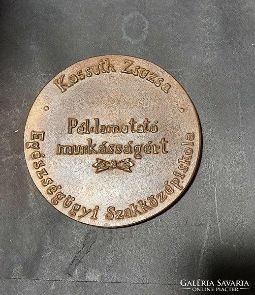 Nyírő Gyula: Kossuth Zsuzsa- eredeti jelzett bronzplakett