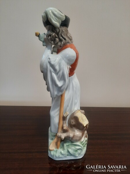 Herend shepherd, peasant, outlaw porcelain figure 1.Ost.
