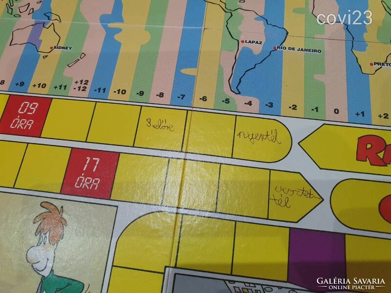 Retro rare aviation educational game board game malév trial