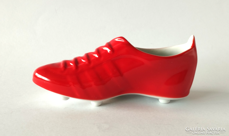 Hollóháza porcelain honvéd soccer shoes with cleats