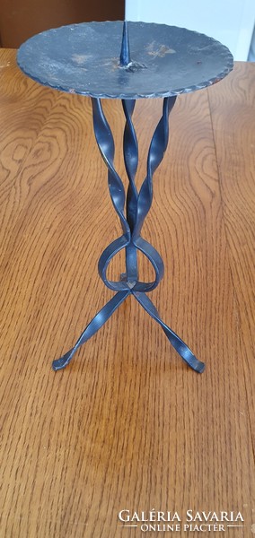 Wrought iron candle holder, table