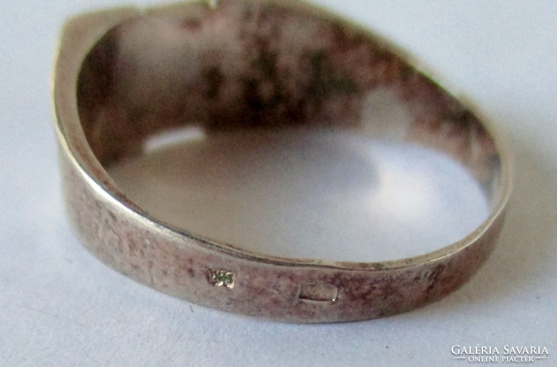 Szép régi magyar ezüst pecsétgyűrű