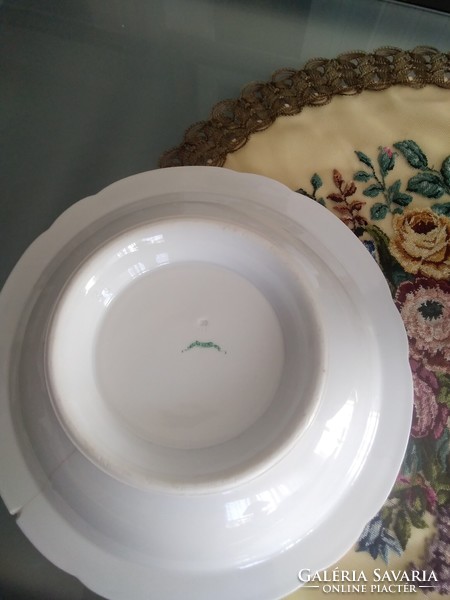 Old Herend antique soup bowl with serving bowl from the end of the 1800s.